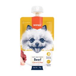Wanpy Tasty Pasta med Nötkött & Kyckling Läcker Topping 90g